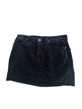 ADRIANO GOLDSCHMIED The Rich Navy Blue Velvet Skirt Size 25